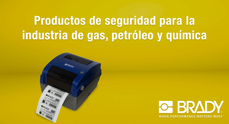 Productos de seguridad Brady para la industria de gas, petróleo y química