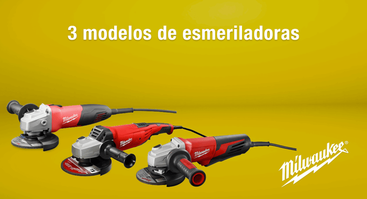 3 modelos de esmeriladoras de Milwaukee