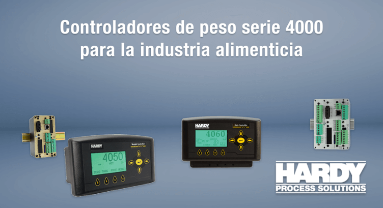 Controladores de peso serie 4000 de Hardy para la industria alimenticia