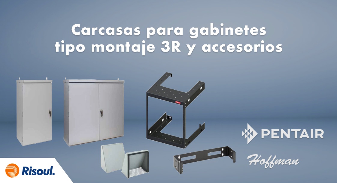 Carcasas para gabinetes Hoffman tipo montaje 3R y accesorios