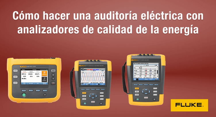 analizadores de calidad de la energía Fluke