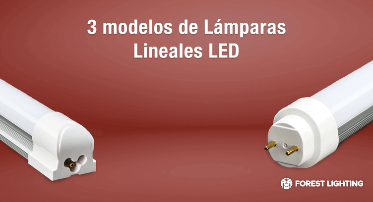 3 modelos de Lámparas Lineales LED Forest Lighting