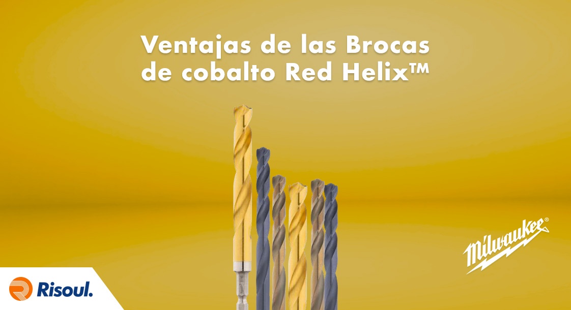 Ventajas de las Brocas de cobalto Métricas Red Helix™ Milwaukee
