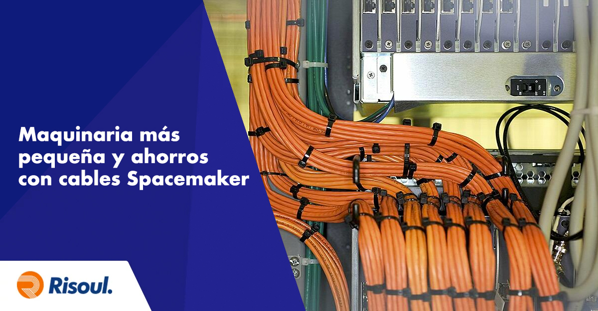 Maquinaria más pequeña y grandes ahorros con cables Spacemaker