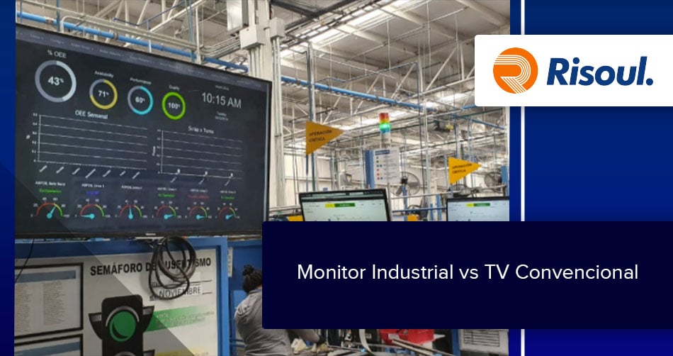 Monitor Industrial vs TV Convencional