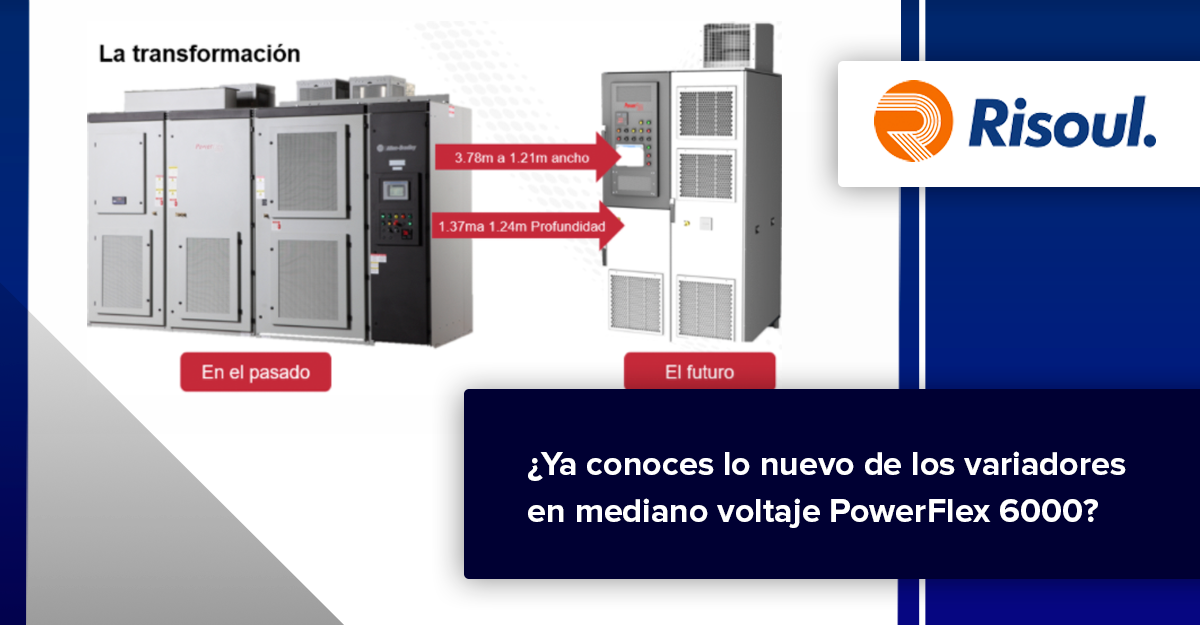 ¿Ya conoces lo nuevo de los variadores en mediano voltaje PowerFlex 6000?