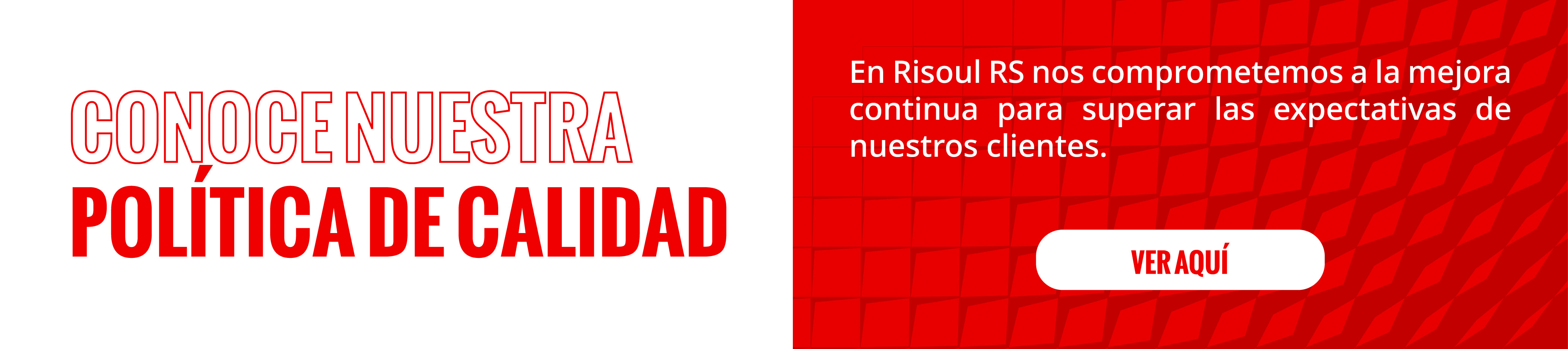 Banner - Política de calidad