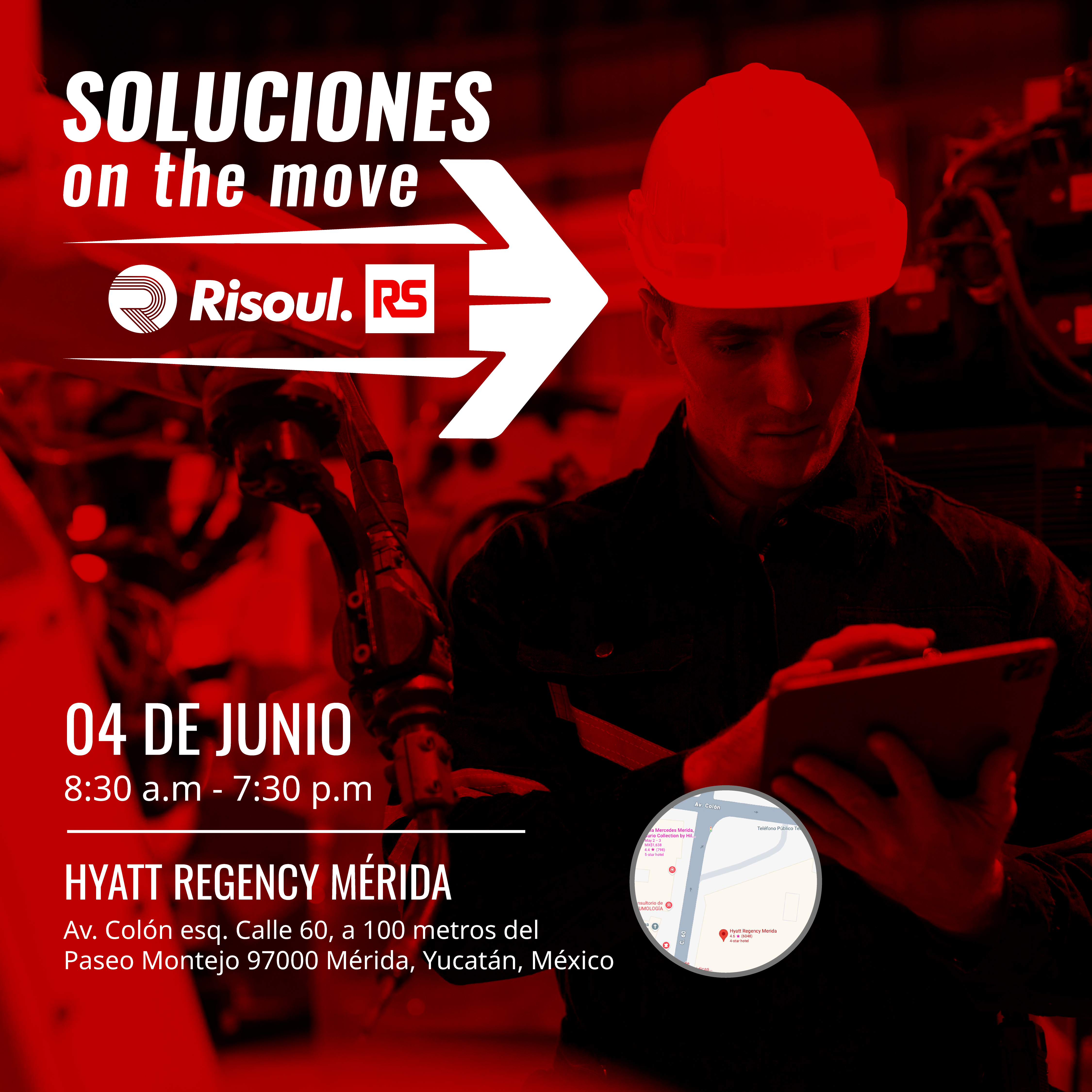 Invitacion al evento de Soluciones on the Move 2025