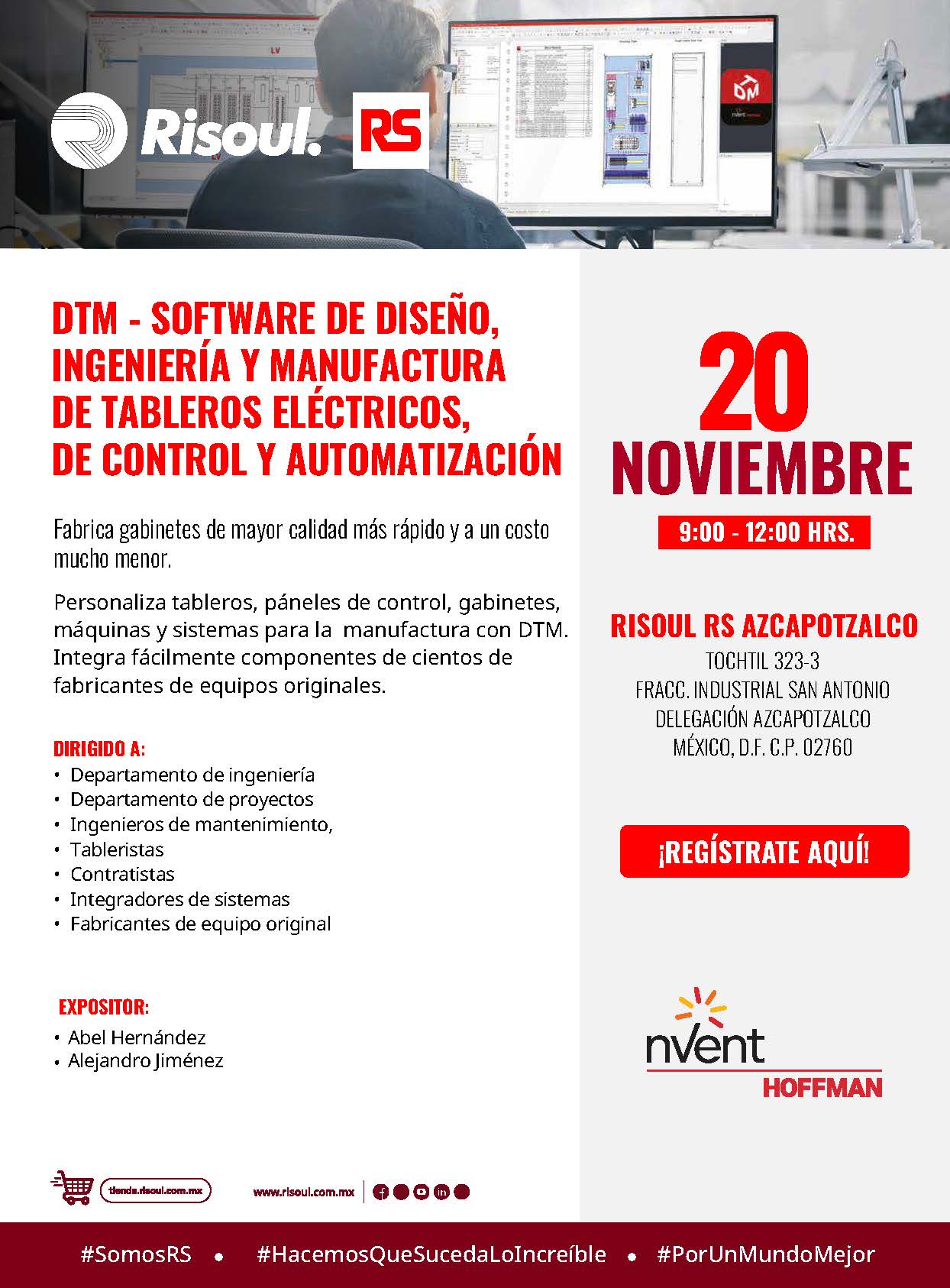 DTM - SOFTWARE DE DISEÑO, INGENIERÍA Y MANUFACTURA DE TABLEROS ELÉCTRICOS, DE CONTROL Y AUTOMATIZACIÓN RisoulRS