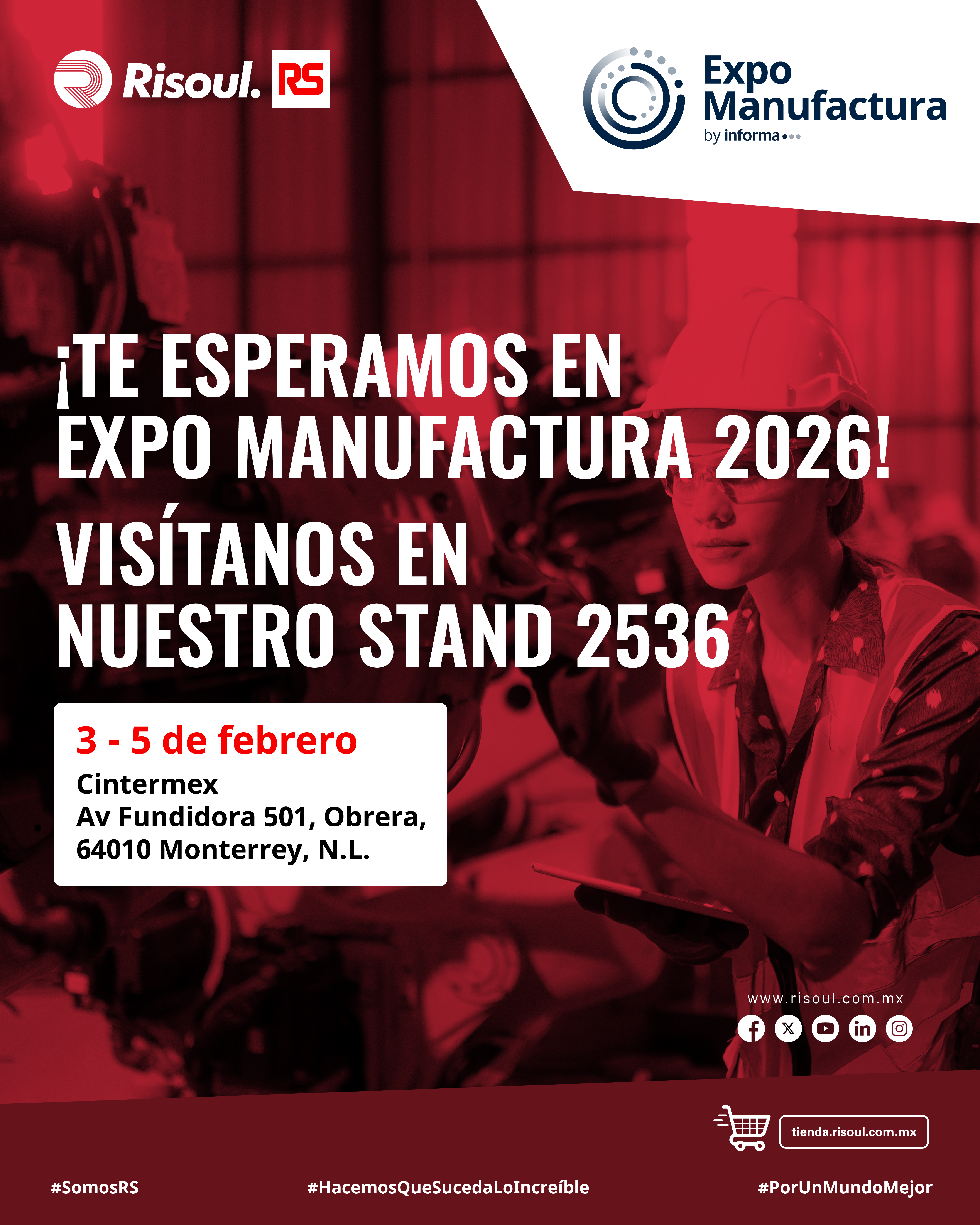 Invitacion al evento de EXPO MANUFACTURA 2026