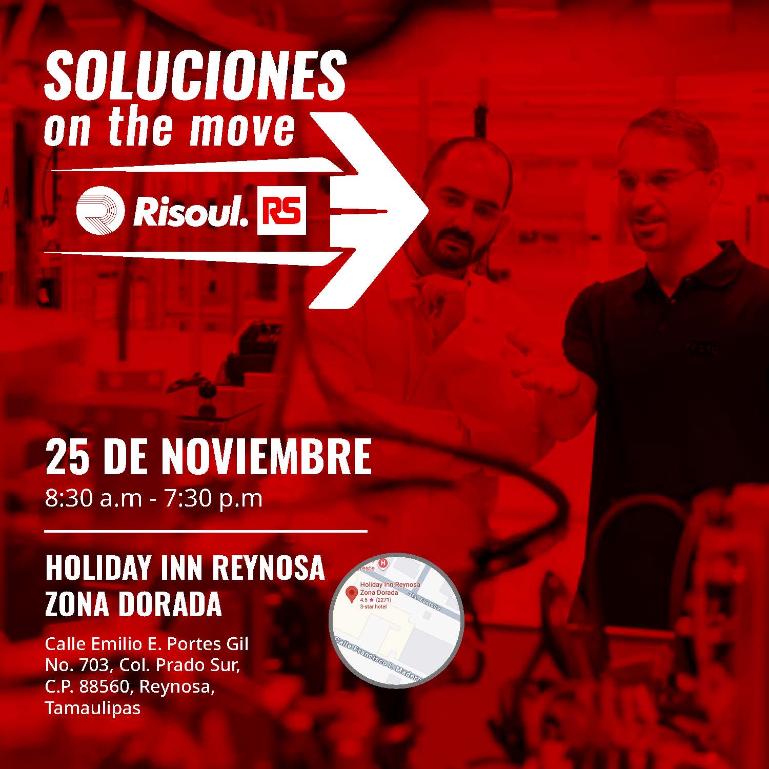 Invitacion al evento de Soluciones on the Move 2025