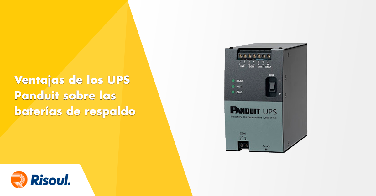 Sistema de alimentación ininterrumpida (UPS) PANDUIT: Ultracapacitores VS  Baterias