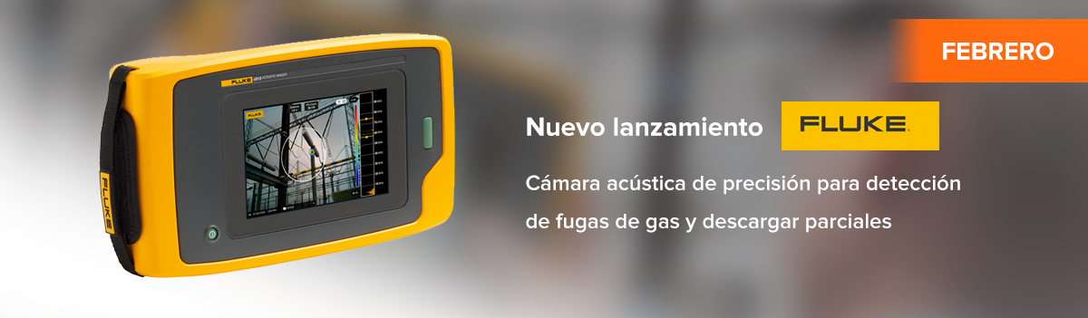 Cámara acústica de precisión para detección de fugas de gas y descargar parciales