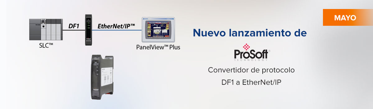 Convertidor de protocolo DF1 a EtherNet/IP