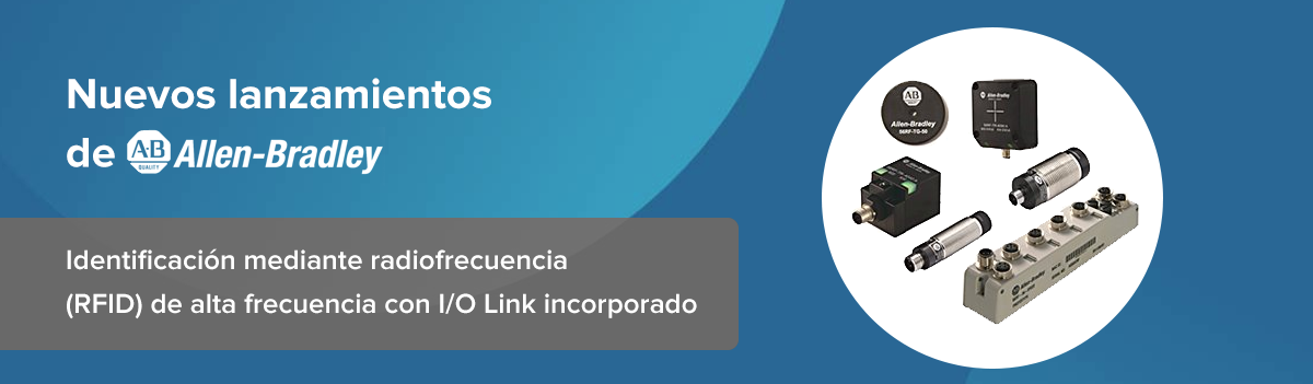 Identificación mediante radiofrecuencia (RFID) de alta frecuencia con I/O Link incorporado